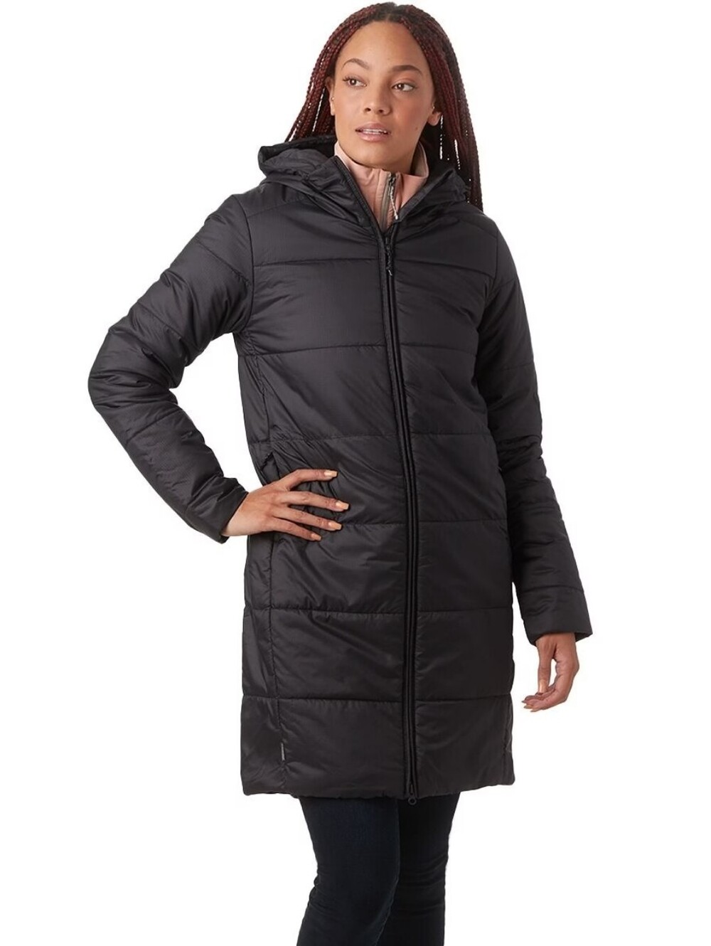 Icebreaker Collingwood 3Q Hooded MerinoLoft Jacket Parka Coat Black Medium